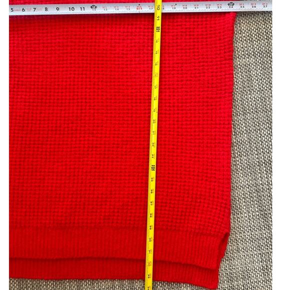 SHOW ME YOUR MUMU NWOT Chester Cowl Neck Slouchy Red  Sweater Dress Tunic XL - Picture 7 of 7